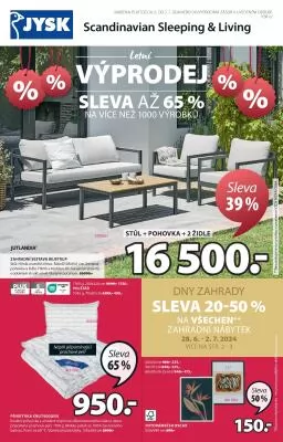 akční leták Jysk 26.6.2024-2.7.2024