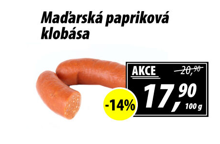 Maďarská papriková klobása