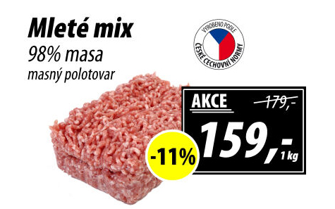 Mleté maso mix