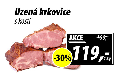 Uzená krkovice s kostí