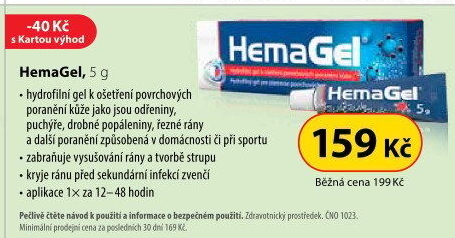 Gel urychlující hojení Hemagel Apotex
