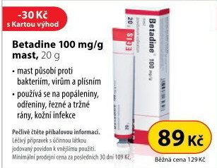 Mast dezinfekční Betadine