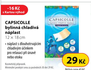 Náplast chladivá bylinná Capsicolle