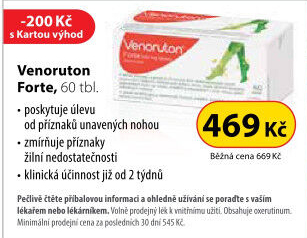 Tablety na cévy Venoruton Forte Stada