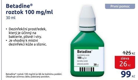 Dezinfekce Betadine