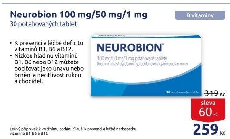 Doplněk stravy tablety Neurobion