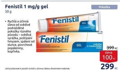 Gel po bodnutí hmyzem Fenistil