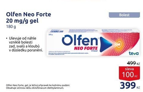 Gel proti bolesti a zánětu kloubů Olfen Neo Forte