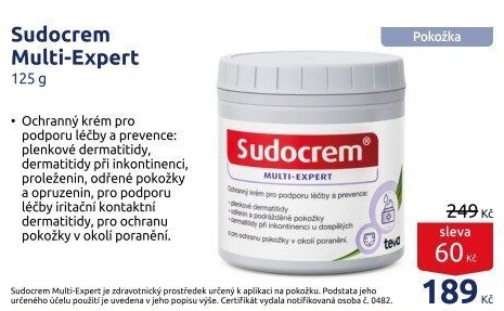 Krém na ekzém a akné Multi Expert Sudocrem