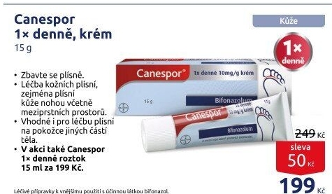 Krém proti plísním 1x denně Canespor