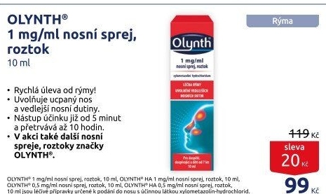 Sprej nosní 0,1% Olynth