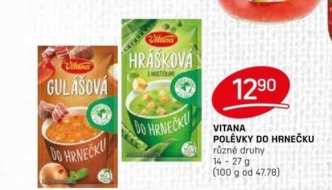 Instantní polévka do hrnečku Vitana