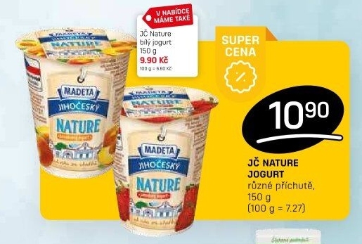 Jogurt Nature ochucený jihočeský Madeta