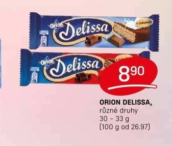 Oplatky celomáčené Delissa Orion