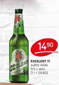 Pivo světlý ležák 11° Excelent