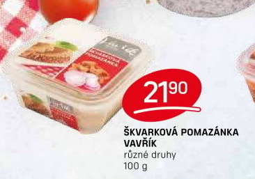 Škvarková pomazánka Lahůdky Vavřík
