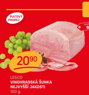 Šunka vinohradská nejvyšší jakosti LE&amp