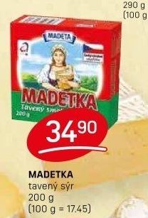 Sýr tavený smetanový Madetka