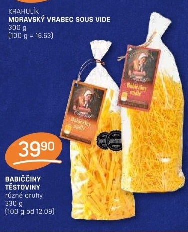 Těstoviny babiččiny Druid