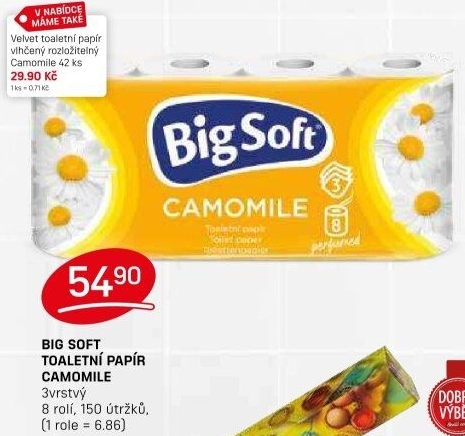 Toaletní papír 3vrstvý Big Soft