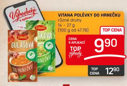 Instantní polévka do hrnečku Vitana