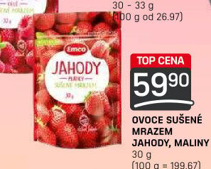 Mrazem sušené jahody Emco