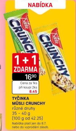 Müsli tyčinka Crunchy Sante