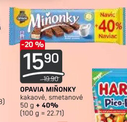 Oplatky Miňonky Opavia