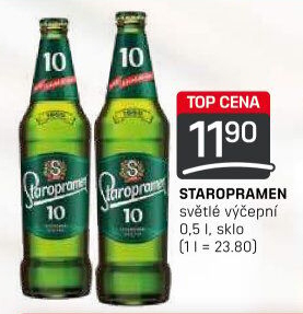 Pivo světlé výčepní 10° Staropramen
