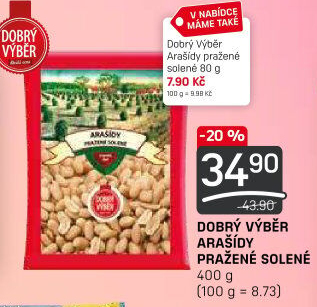 Pražené arašídy Dobrý Výběr