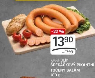 Salám špekáčkový pikantní točený Krahulík