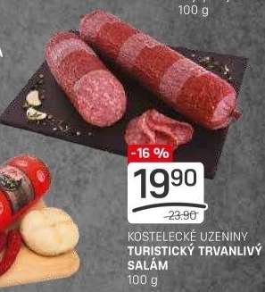 Salám turistický Kostelecké uzeniny