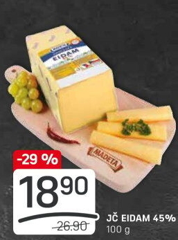 Sýr Eidam Jihočeský 45% Madeta
