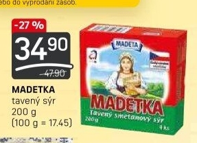 Sýr tavený smetanový Madetka