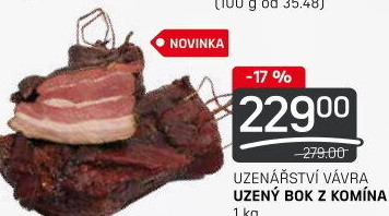 Uzený bok z komína Uzenářství Vávra