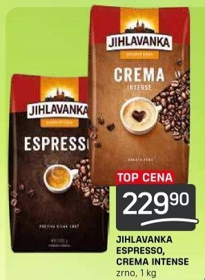 Zrnková káva Espresso Jihlavanka