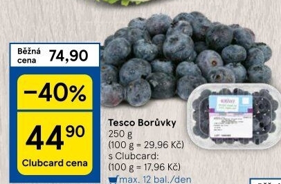 Borůvky Tesco