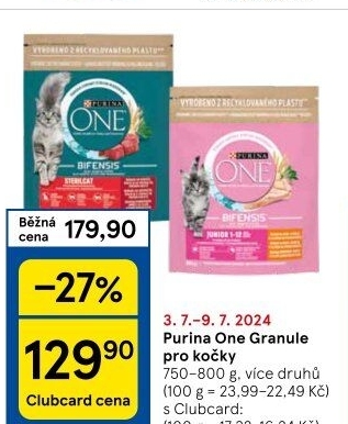 Granule pro kočky One Purina