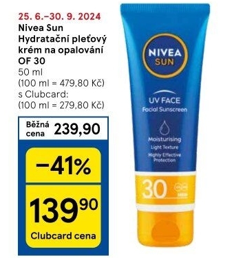 Krém pleťový na opalování OF 30 Nivea Sun