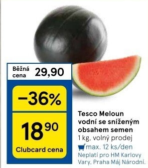Meloun vodní Tesco