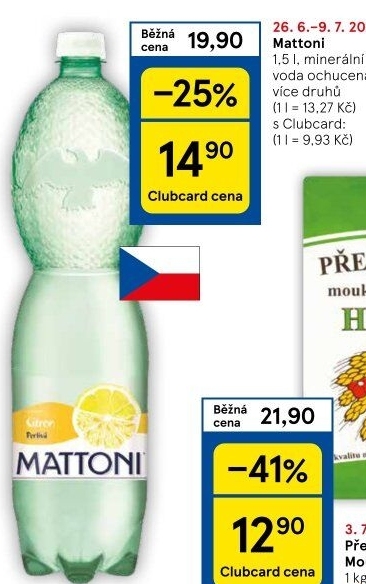 Ochucená voda Mattoni