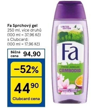 Sprchový gel Fa