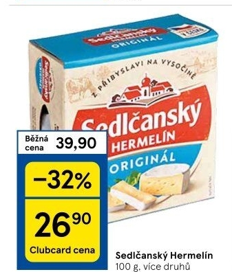 Sýr Hermelín Sedlčanský