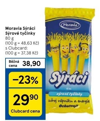 Sýrové tyčinky Sýráci Moravia