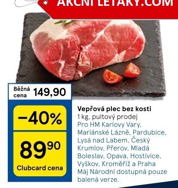 Vepřová plec bez kosti