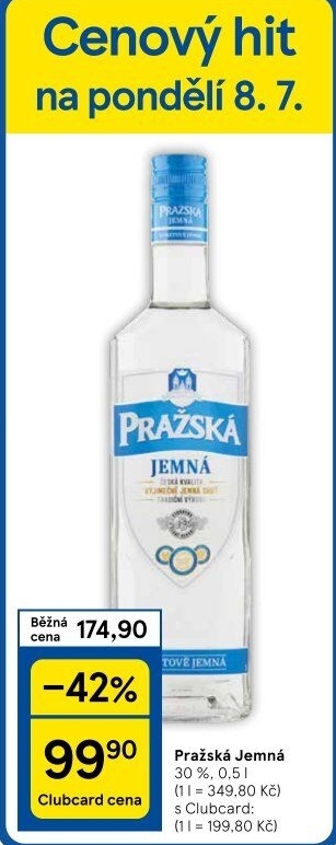 Vodka Jemná Pražská