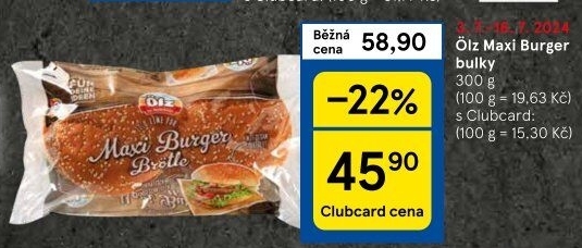 Bulky na hamburger Ölz