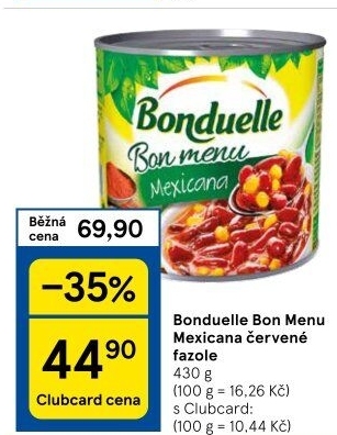 Fazole Mexicana Bon Menu Bonduelle