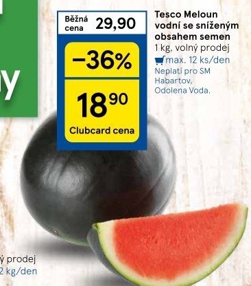 Meloun vodní Tesco