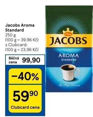 Mletá káva Jacobs Aroma Standard